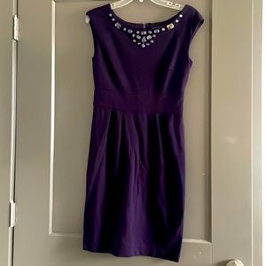 Purple embellished dress